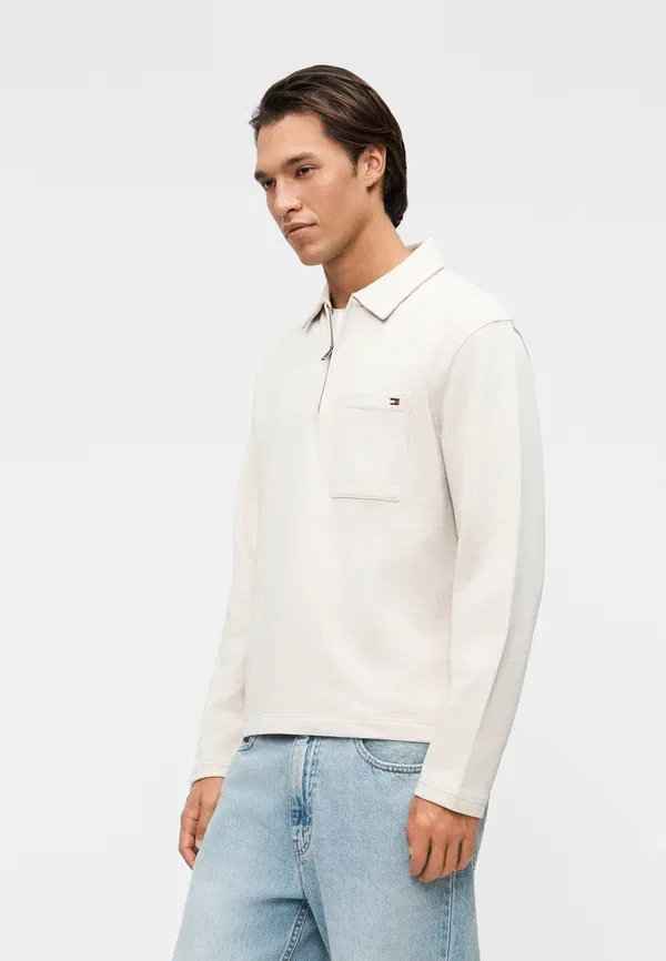 Толстовка Tommy Hilfiger Essential Pocket Core, цвет овсяное молоко — фото 4