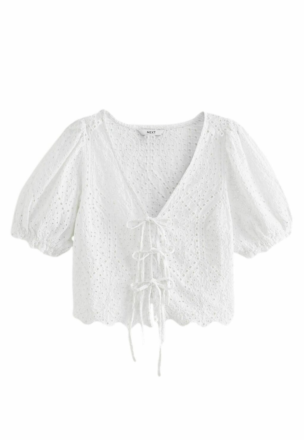 

Блуза BRODERIE REGULAR FIT Next, белый