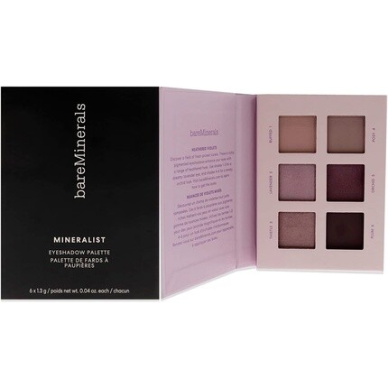

Палитра теней для век bareMinerals Mineralist, 6 цветов, 1,3 г каждый, с оттенком