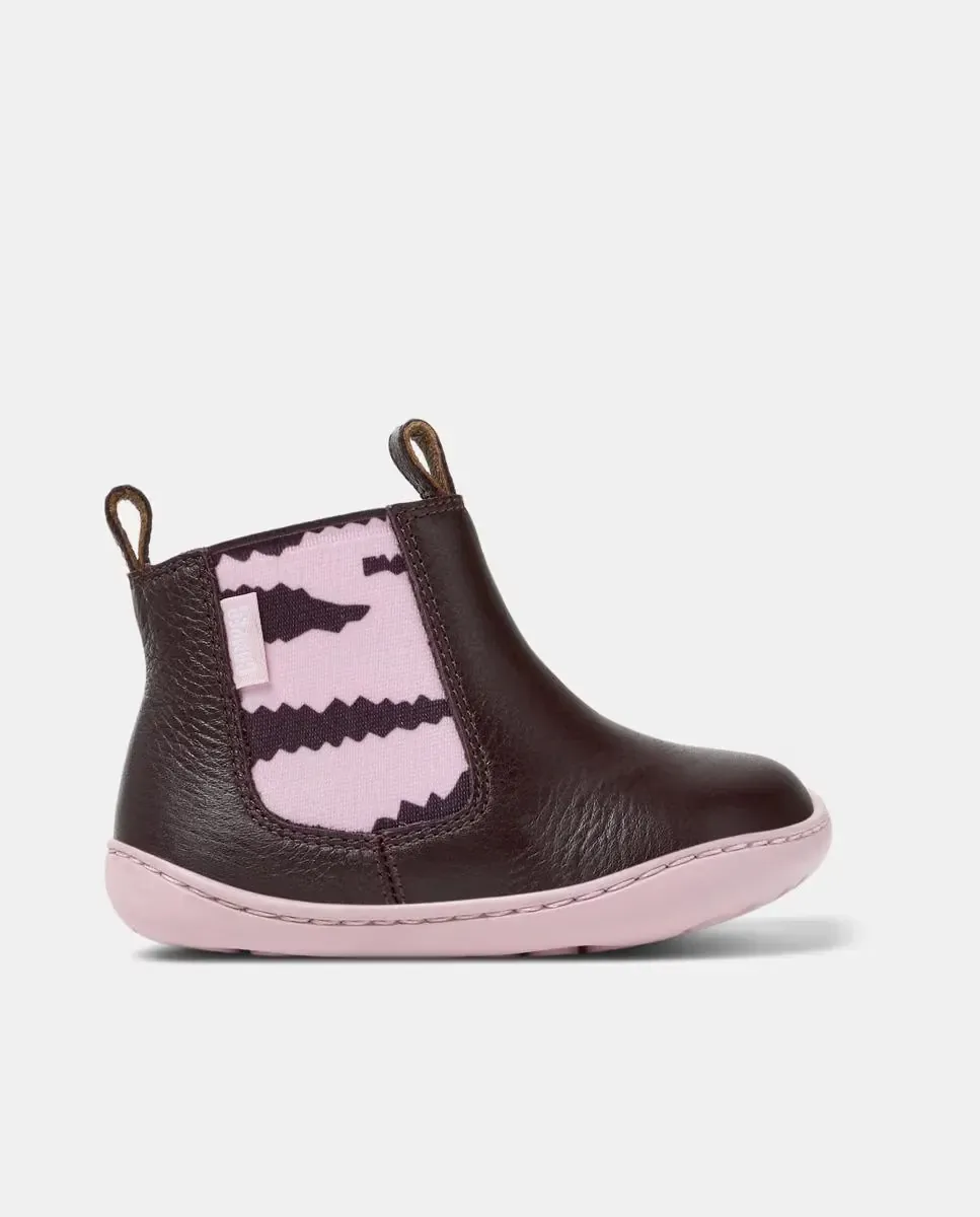 Детские ботинки TWS Twins из кожи Camper, бордовый