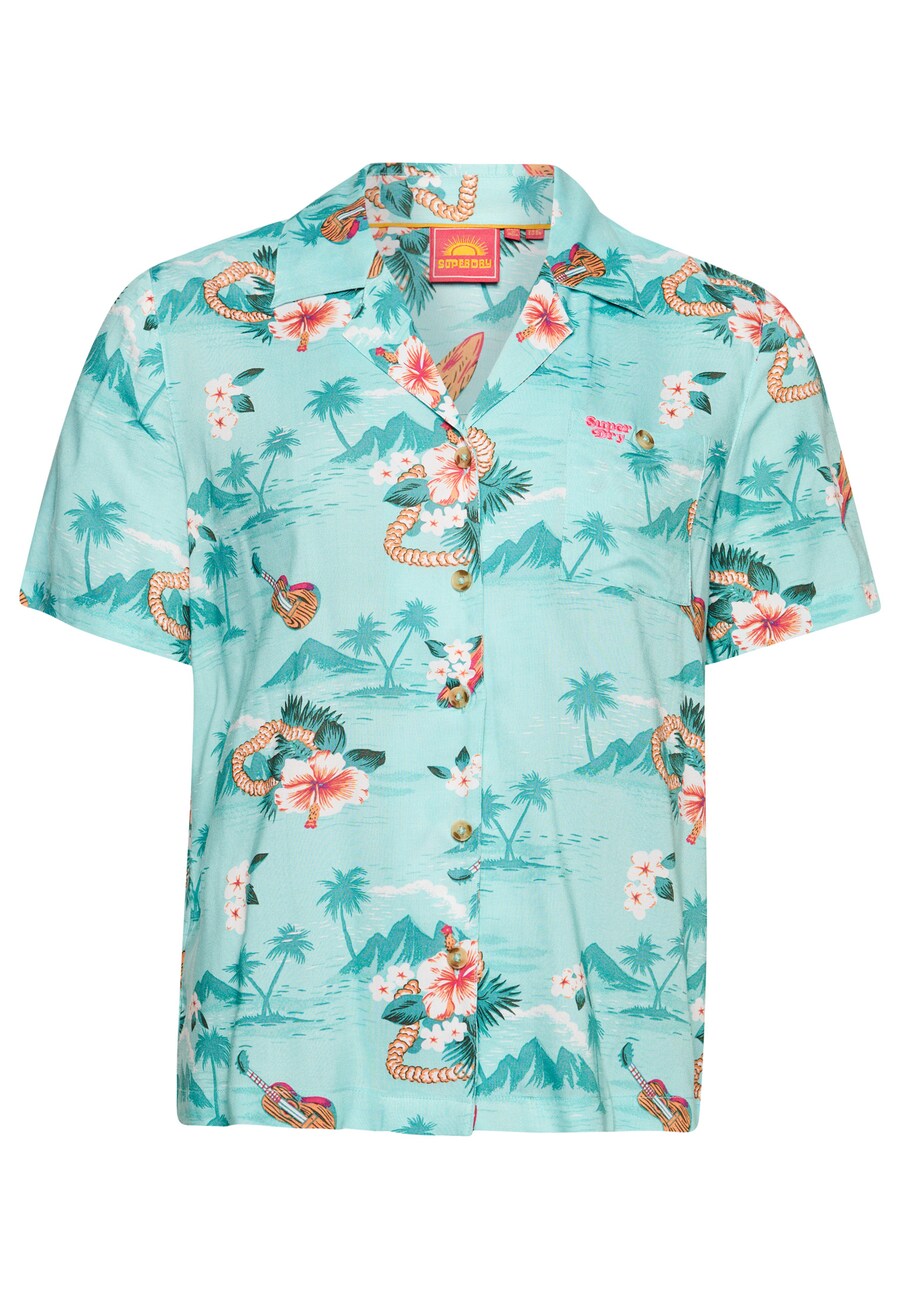 

Рубашка Superdry, цвет Turquoise/Aqua