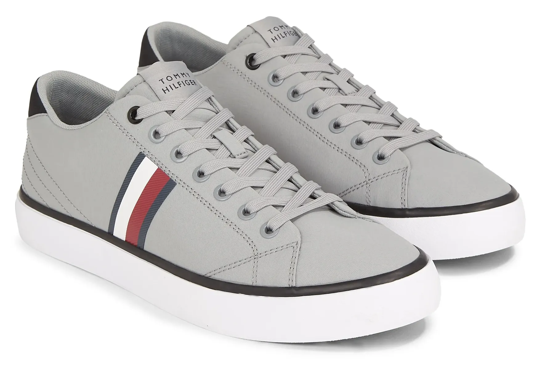 

Кроссовки Tommy Hilfiger "TH HI VULC LOW STRIPES MESH", синий
