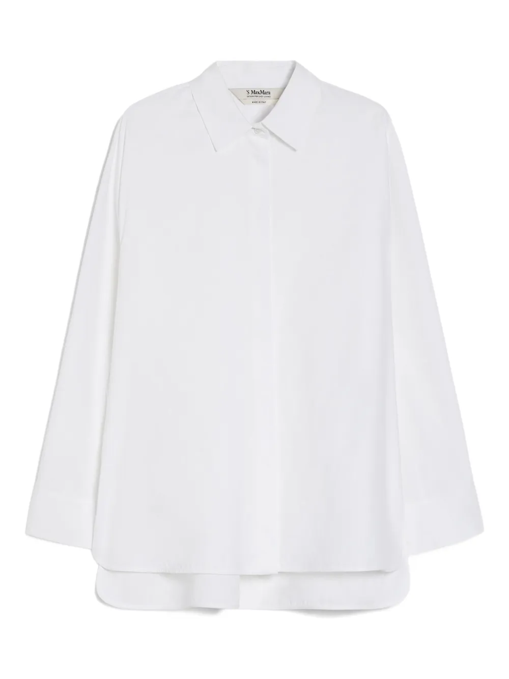 

Рубашка из оксфордского хлопка Conero 'S Max Mara, белый