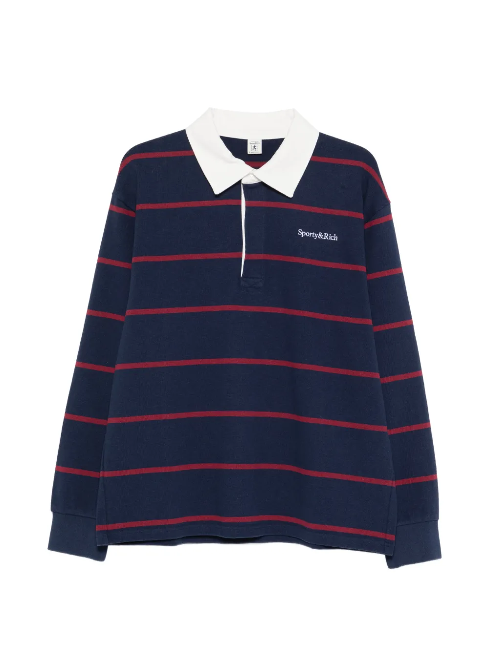 

Поло в полоску с длинными рукавами Sporty & Rich, синий