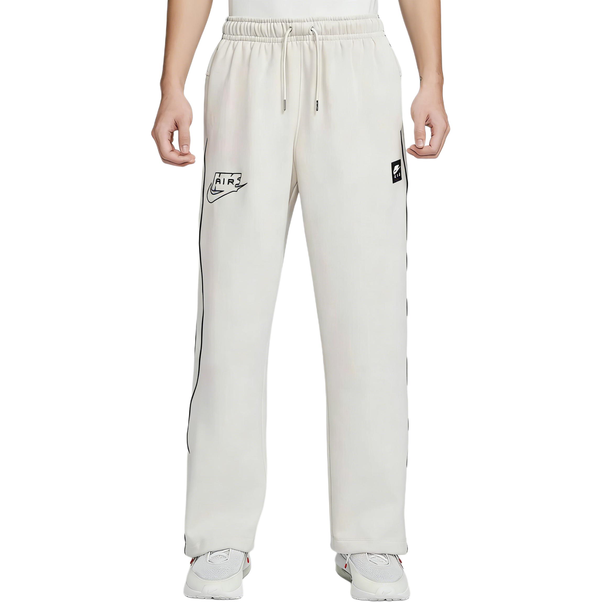 

Nike Вязаные спортивные штаны мужские белые умеренные с манжетами