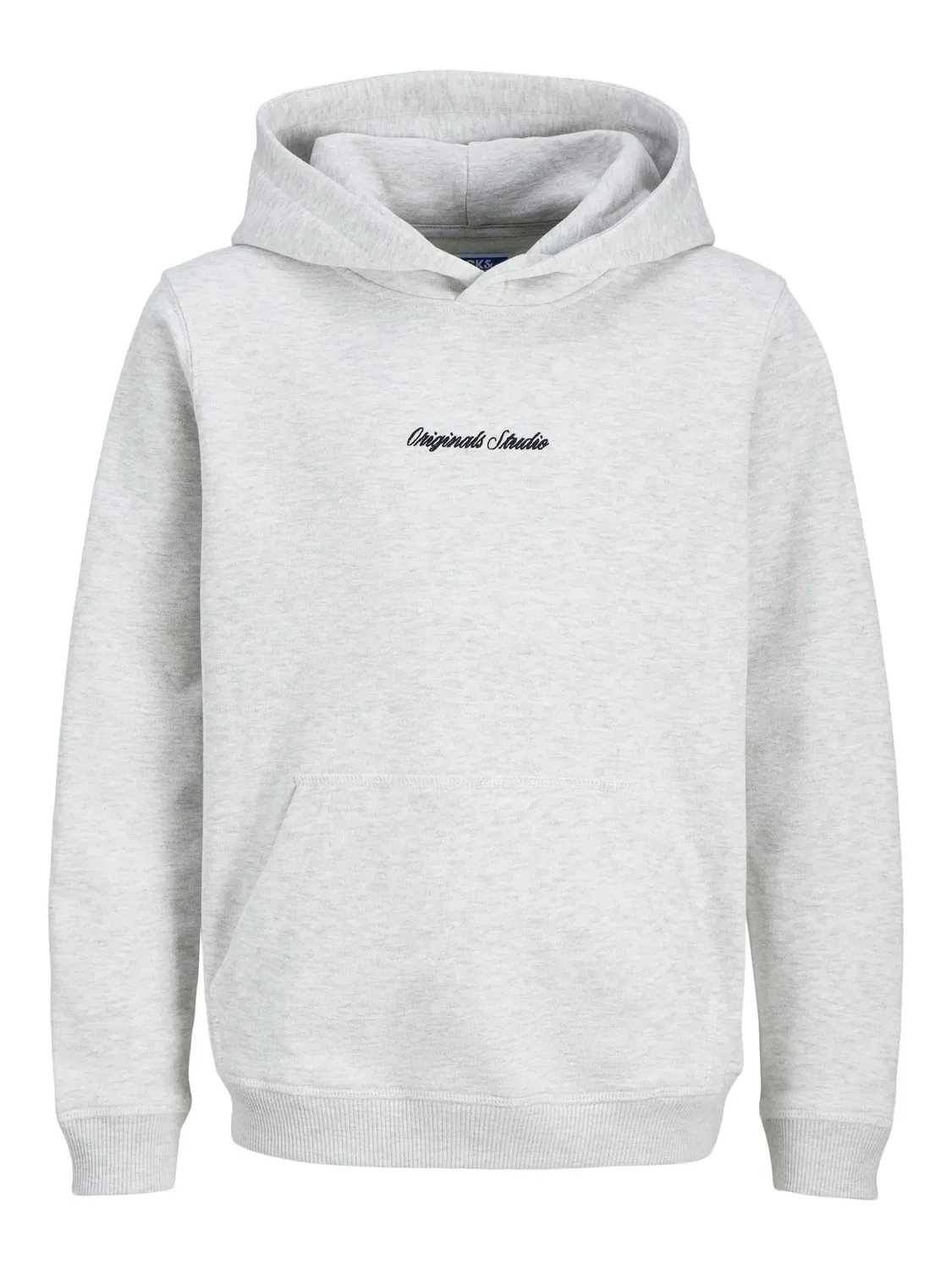 Капюшонный свитер из белого меланжа, JACK & JONES Junior, белый меланж