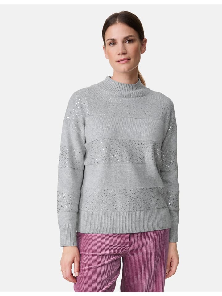 

Пуловер Gerry Weber Langarm Rundhals, цвет silver grey melange