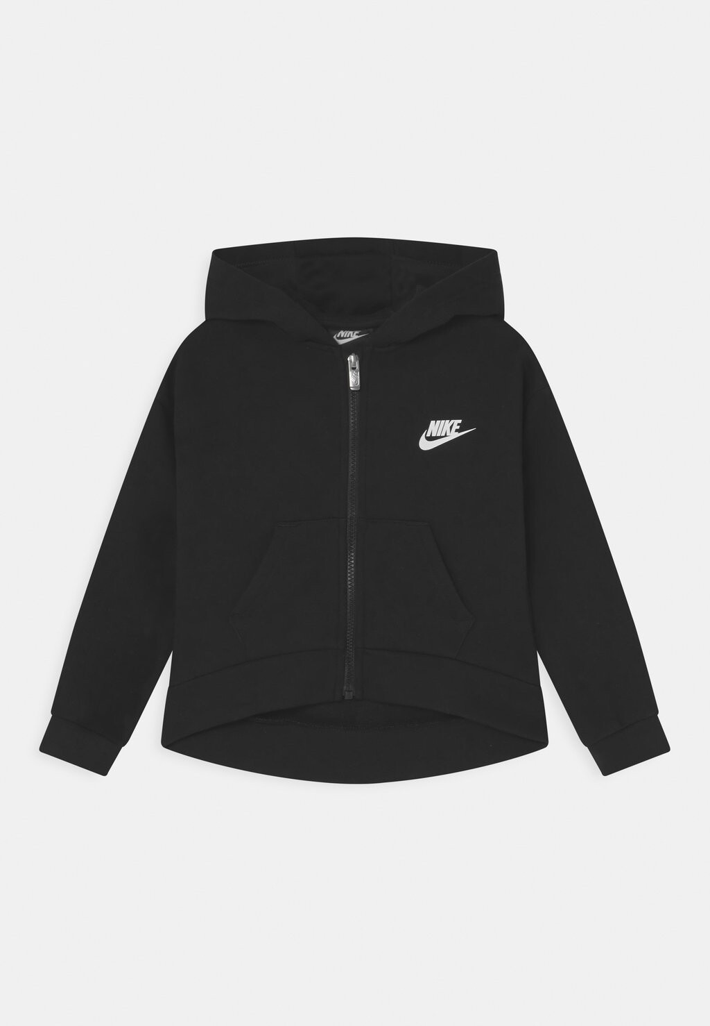 

Толстовка на молнии Club High Low Hoodie Nike, черный