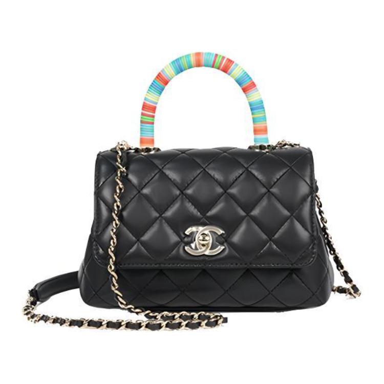 

Коко Хендл Кожа Козлины Кроссбоди Сумка Женская Чёрная CHANEL