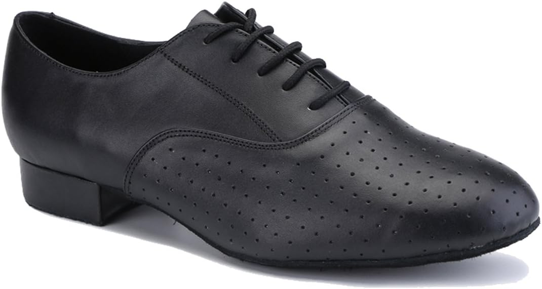 

Классические мужские танцевальные туфли с закрытым носком, на шнуровке, для сальсы, танго, джаза, румбы, бальных танцев, латинских и современных танцев Mgm-Joymod, черный