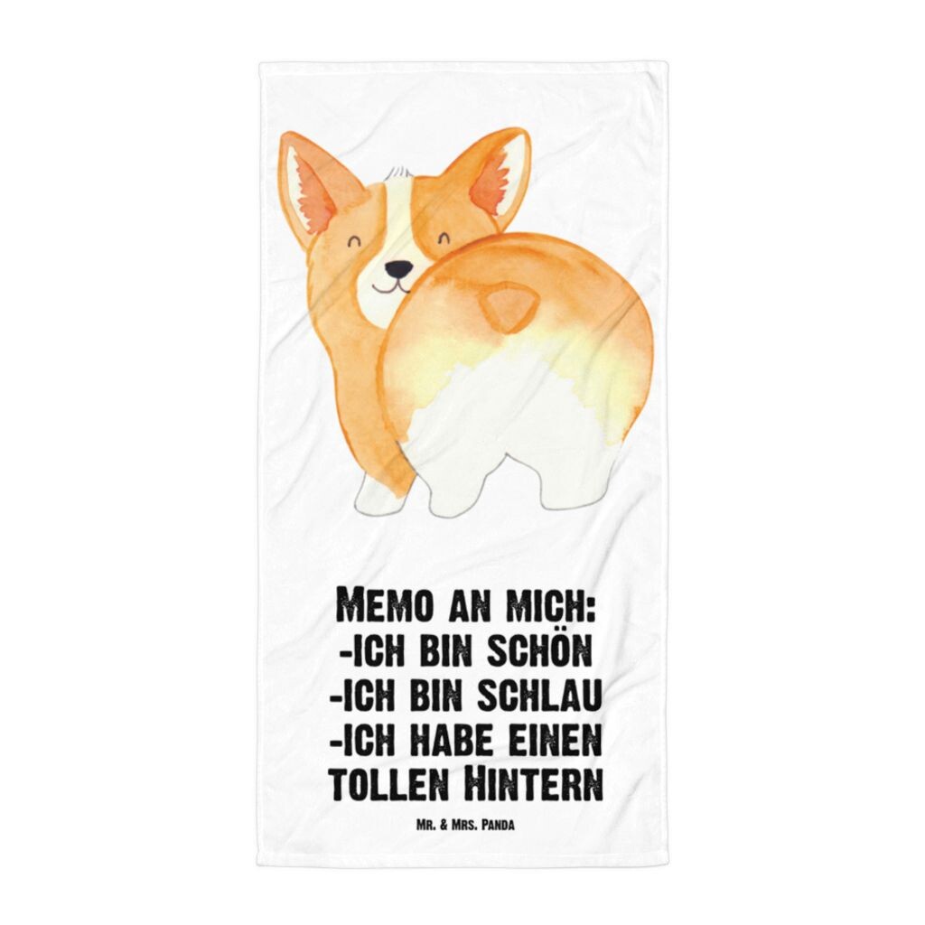 

Банное полотенце Mr. & Mrs. Panda XL Corgi Po - Белый - Подарок, Любовь к себе, Ваувау, Собака, Поговорка собаки, Мотив собаки, Четвероногий друг, Милый, Корги, Мотивация, Домашнее животное, Полотенце для душа