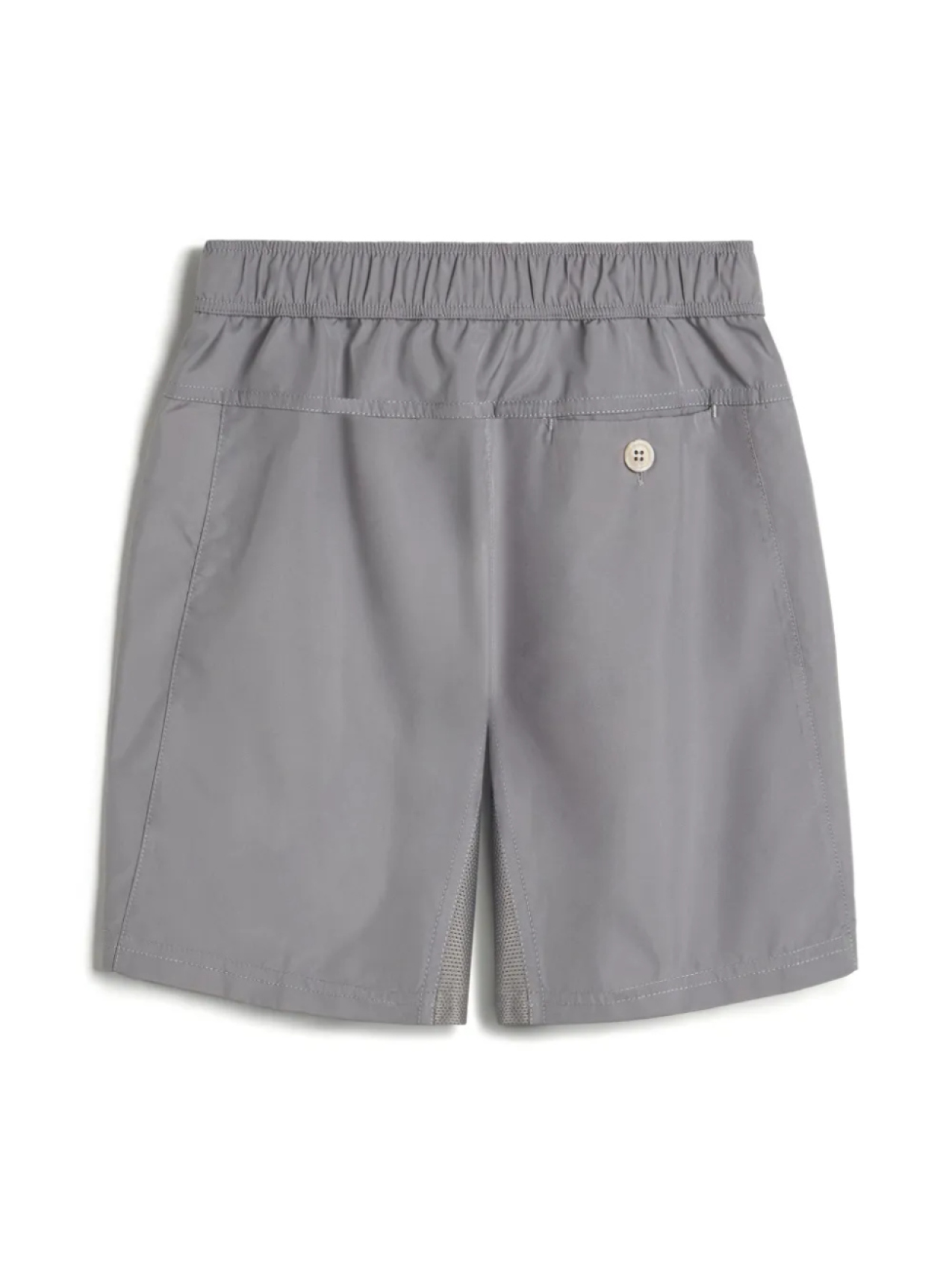 Brunello Cucinelli Kids шорты-бермуды с нашивкой-логотипом, серый — фото 2