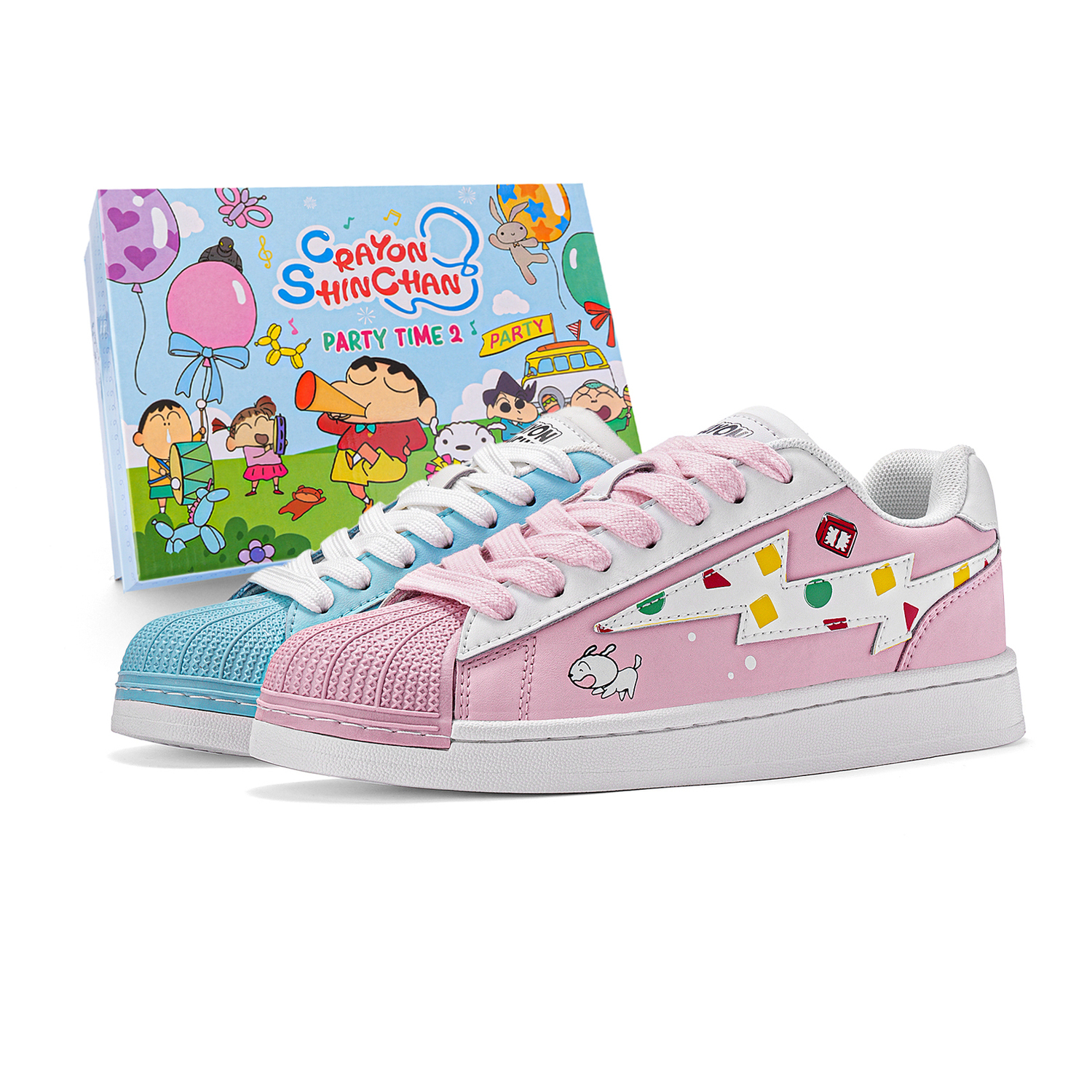 

Crayon Shinchan Сбалансированные легкие поддерживающие лоу-топ скейтборд кроссовки унисекс - непарные (всесезонная версия), цвет Mismatched (All-Season Version)