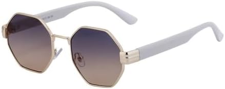 

Модные многоугольные солнцезащитные очки для женщин 2027 года, винтажные солнцезащитные очки в металлической оправе для женщин, многоугольные солнцезащитные очки MTZJH, C5graybrowna72