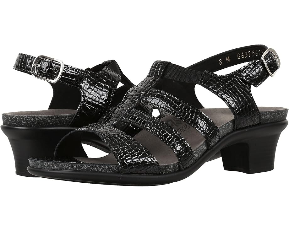 

Сандалии SAS Heeled, цвет Black Croc