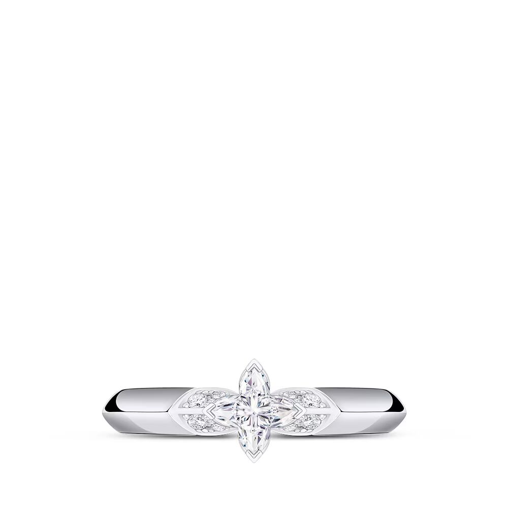 

Louis Vuitton LV Diamonds кольцо Solitaire, огранка LV Monogram Star