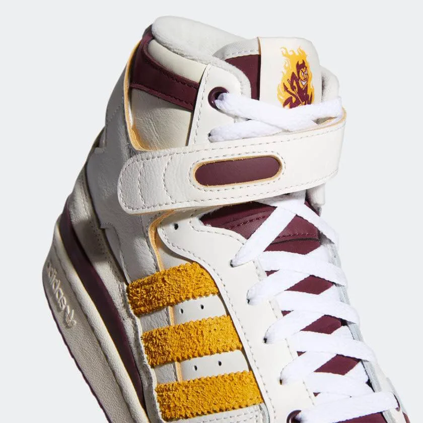 Мужские кроссовки Adidas Eric Emanuel Kansas Forum 84 High, белый/бордовый — фото 2