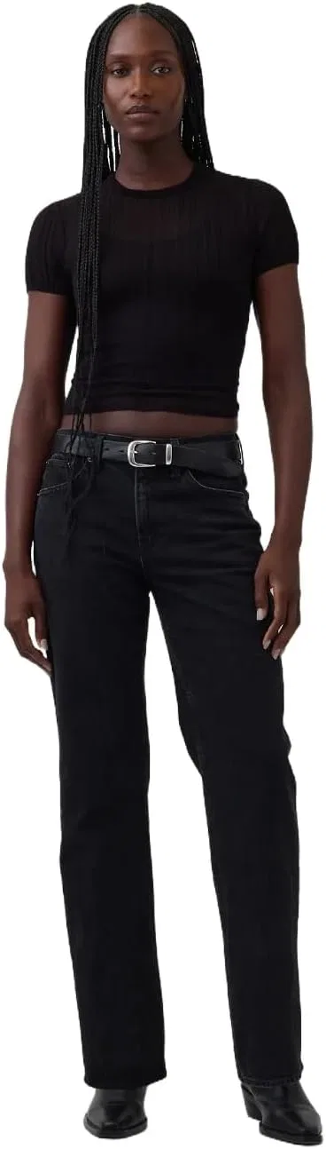 Джинсы Relaxed Straight GAP, Black Ellis