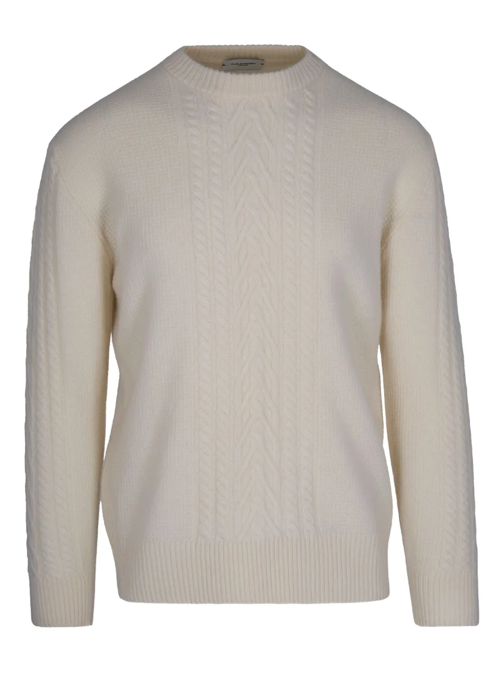 

Вязаный шерстяной свитер Paolo Pecora, белый