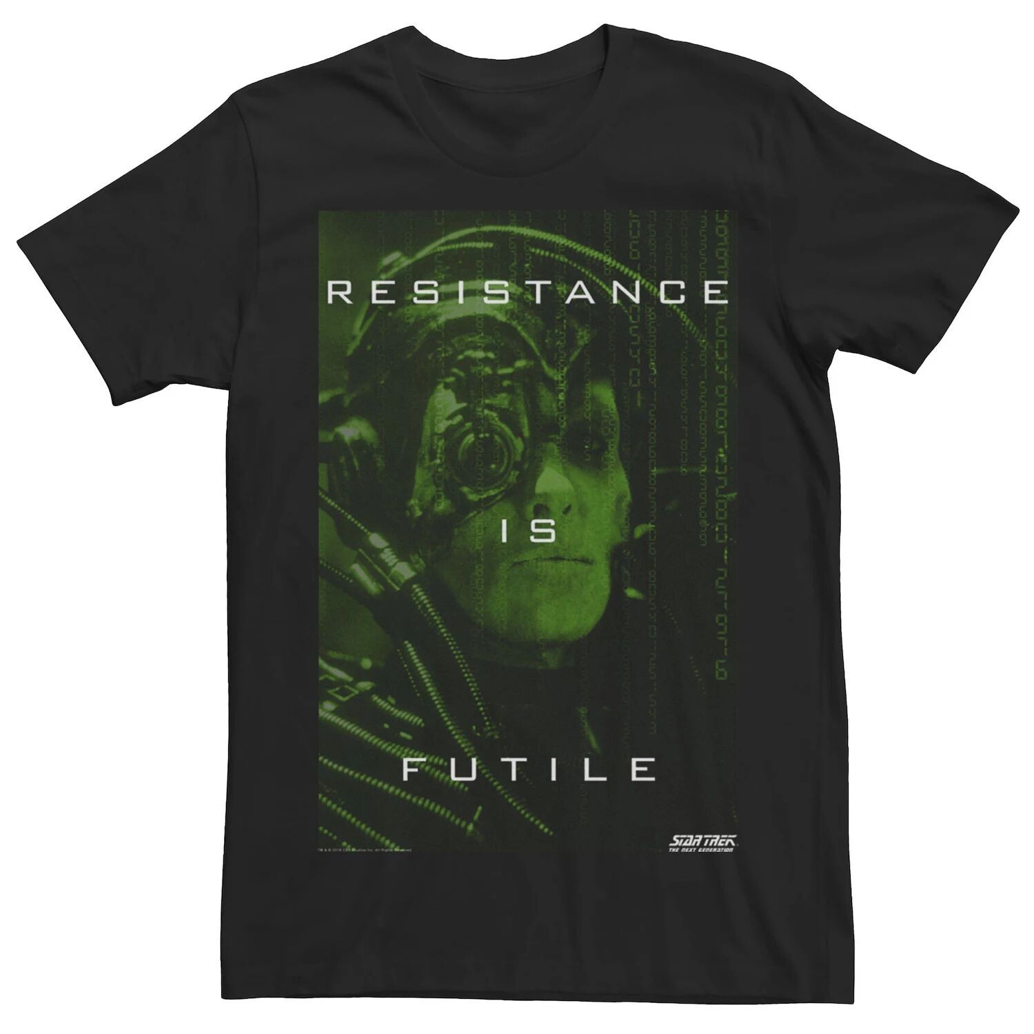 

Мужская футболка Star Trek Next Generation Borg Resistance Licensed Character