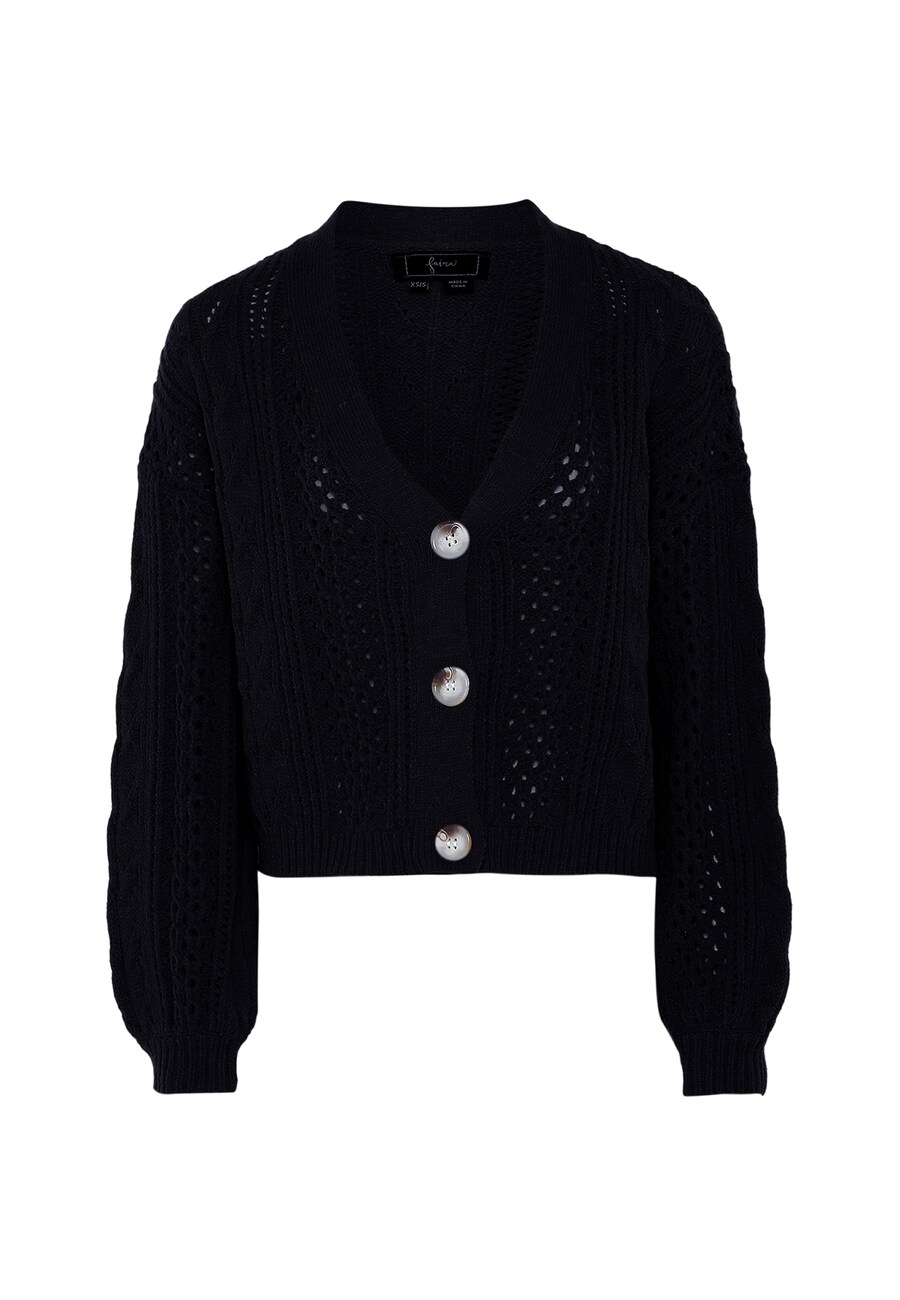 

Вязаный кардиган faina Knit Cardigan, черный