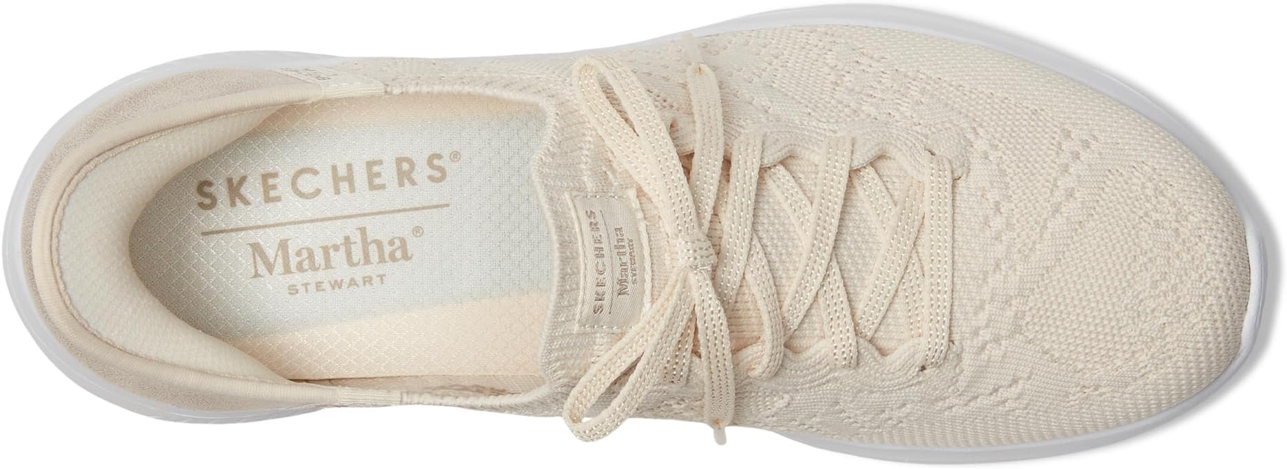 Кроссовки SKECHERS Martha Stewart - Ultra Flex 3.0 -Back On Track - HANDS FREE SLIP-INS, цвет Off-White — фото 2
