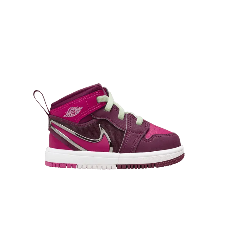 

Кроссовки Air Jordan 1 Mid RM EasyOn TD Bordeaux Active Pink, фиолетовый