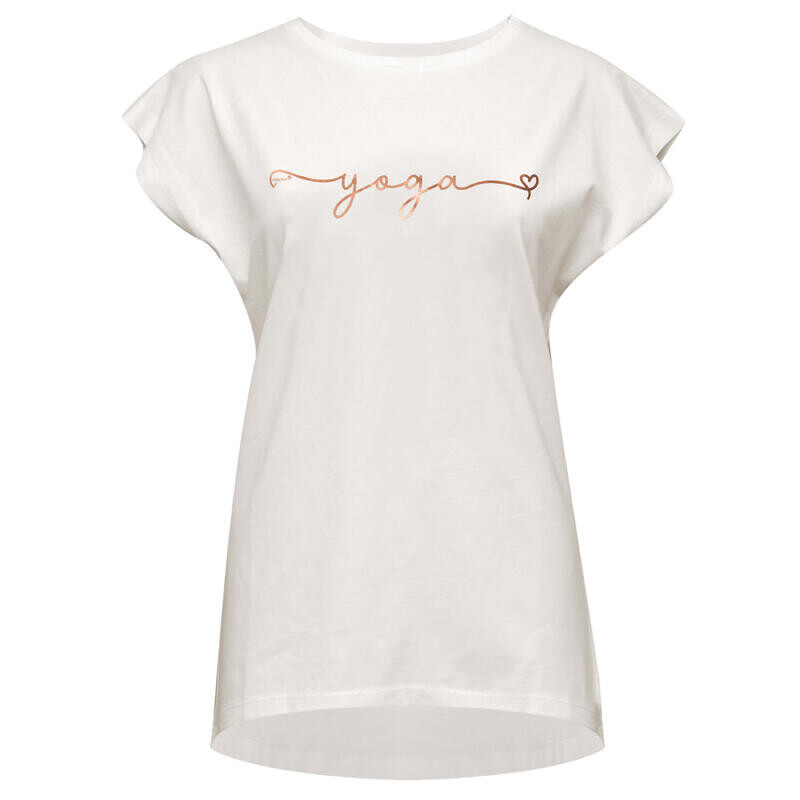 

Футболка для йоги Batwing Yoga Yoga Женская Белая YOGISTAR