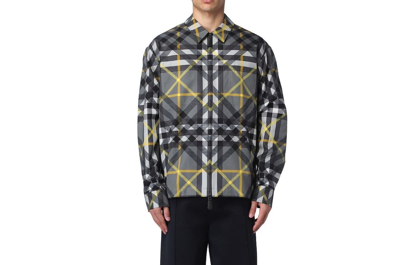 

Рубашка мужская серая Burberry, серый