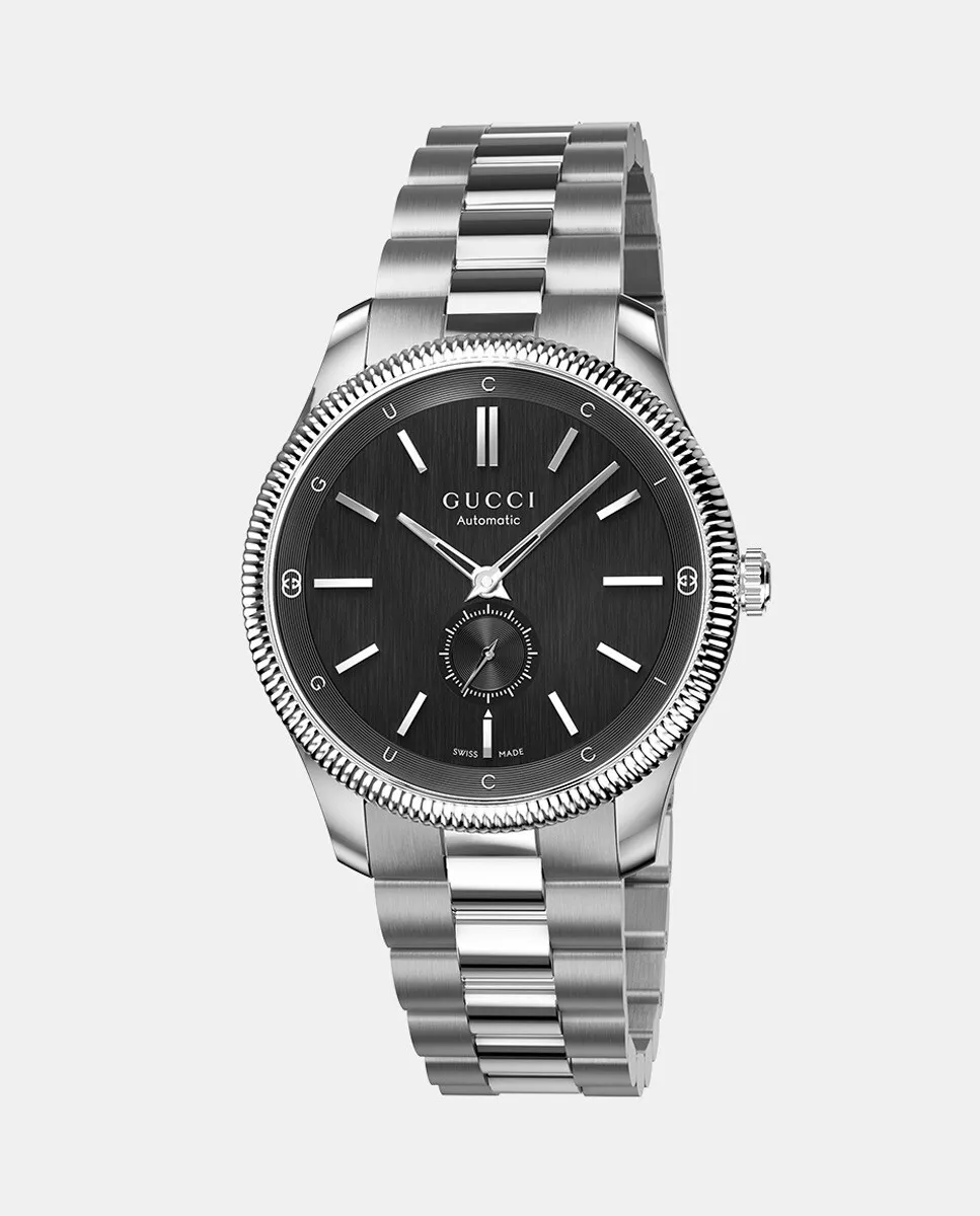 

G-Timeless YA126388 Автоматические мужские часы из стали Gucci, серебрянный