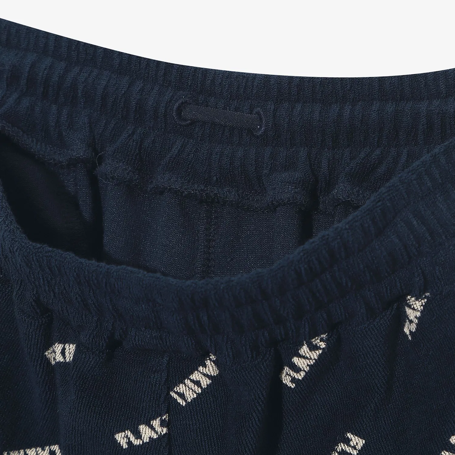 Детские шорты-бермуды из махровой ткани Fila Kids x Plakiki, сине-тёмно-синие — фото 3