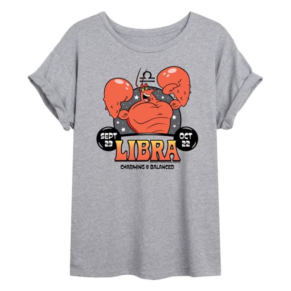 

Футболка Juniors Sponge Bob Squarepants Larry the Lobster Libra oversize Nickelodeon, серый