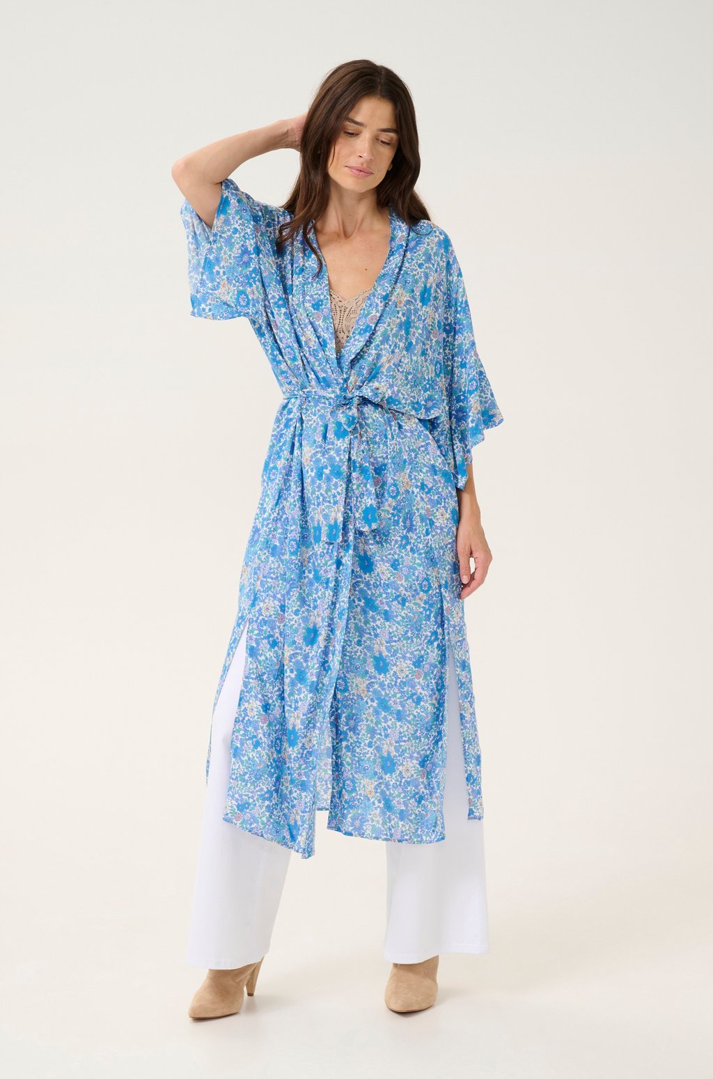 

Летняя куртка CRYUKI KIMONO Cream, синий