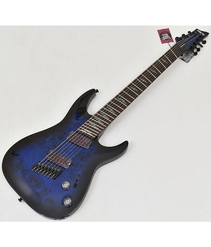

Электрогитара Schecter Omen Elite-7 Multiscale Guitar See-Thru Blue Burst