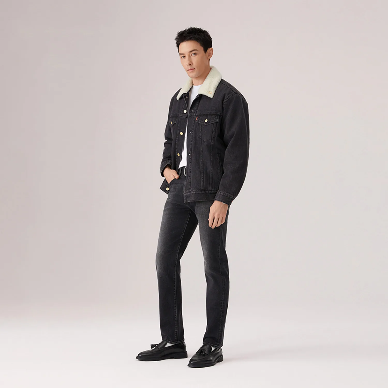 Levis Джинсовая куртка unisex черная из ограниченной коллекции Year Of The Horse — фото 4