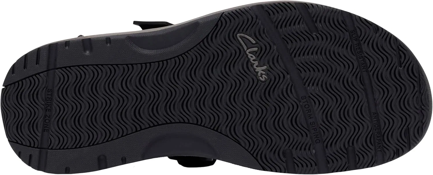 Спортивные сандалии Trek Sport, Clarks, черная кожа — фото 3