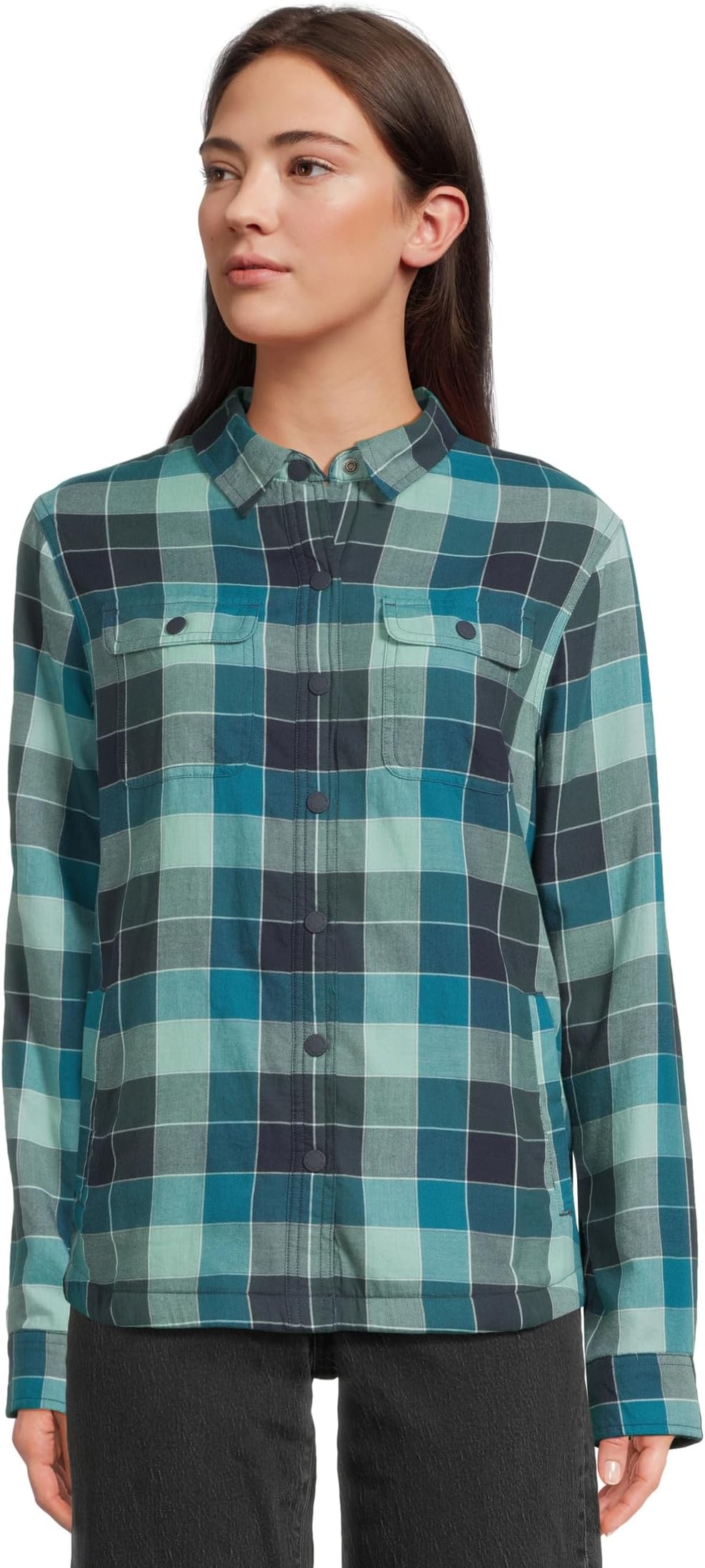 

Рубашка L.L.Bean Fleece-Lined Flannel Shirt, цвет Soft Juniper