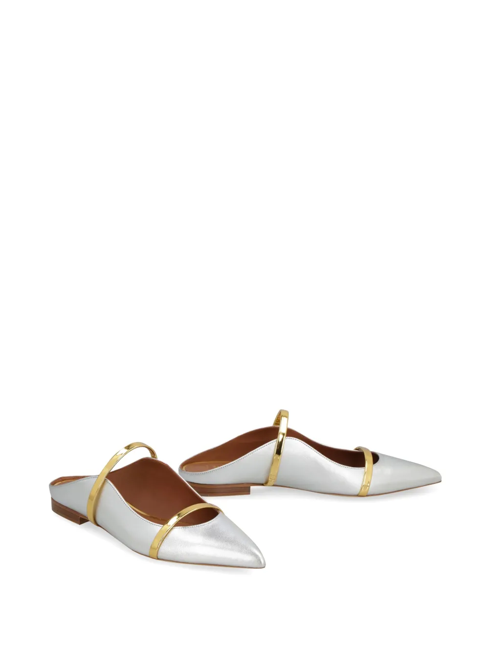 Балетки Maureene с заостренным носком Malone Souliers, серебяный — фото 2