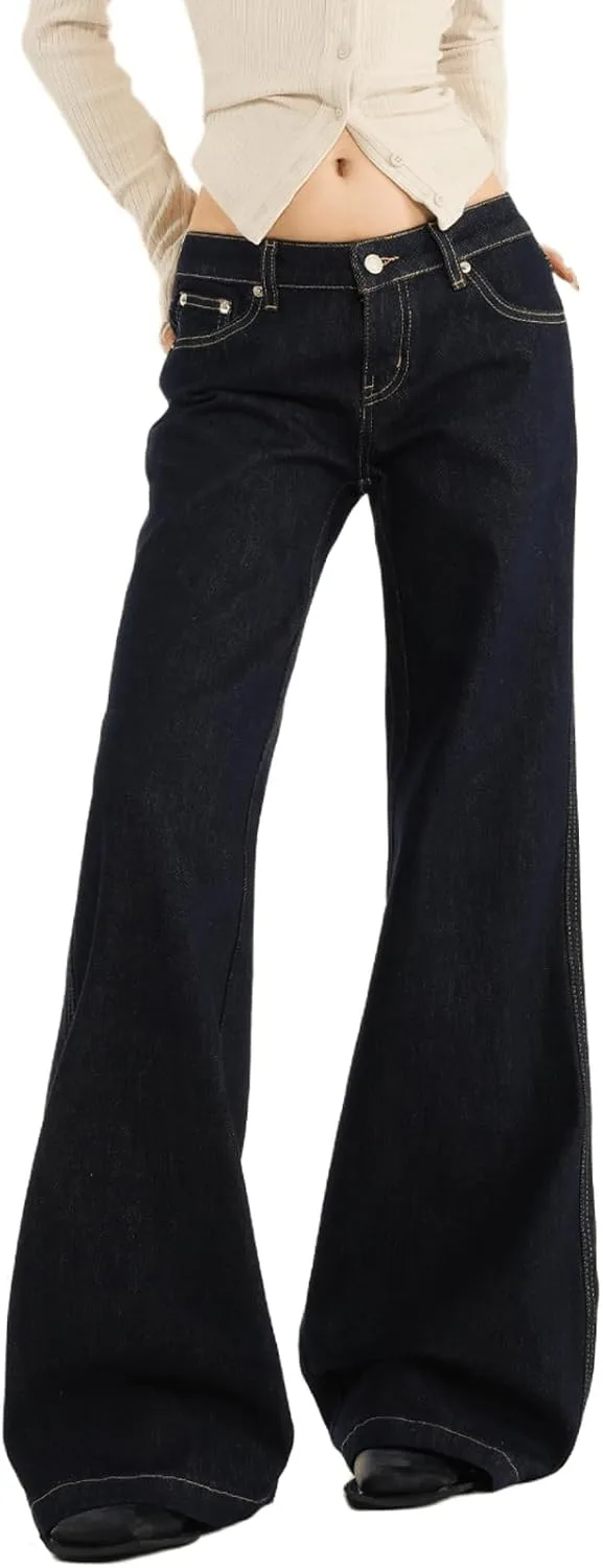 

Женские джинсы low rise bell bottom с широкими клешами Djeanxa