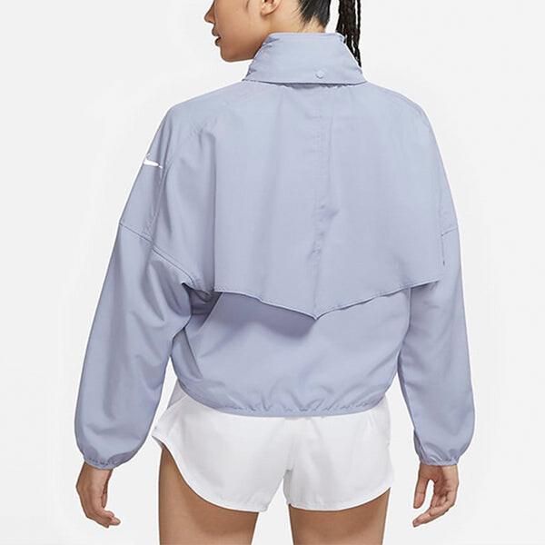 Куртка (WMNS) Nike Sports Training Running Casual Hooded Jacket Light Blue, синий — фото 3