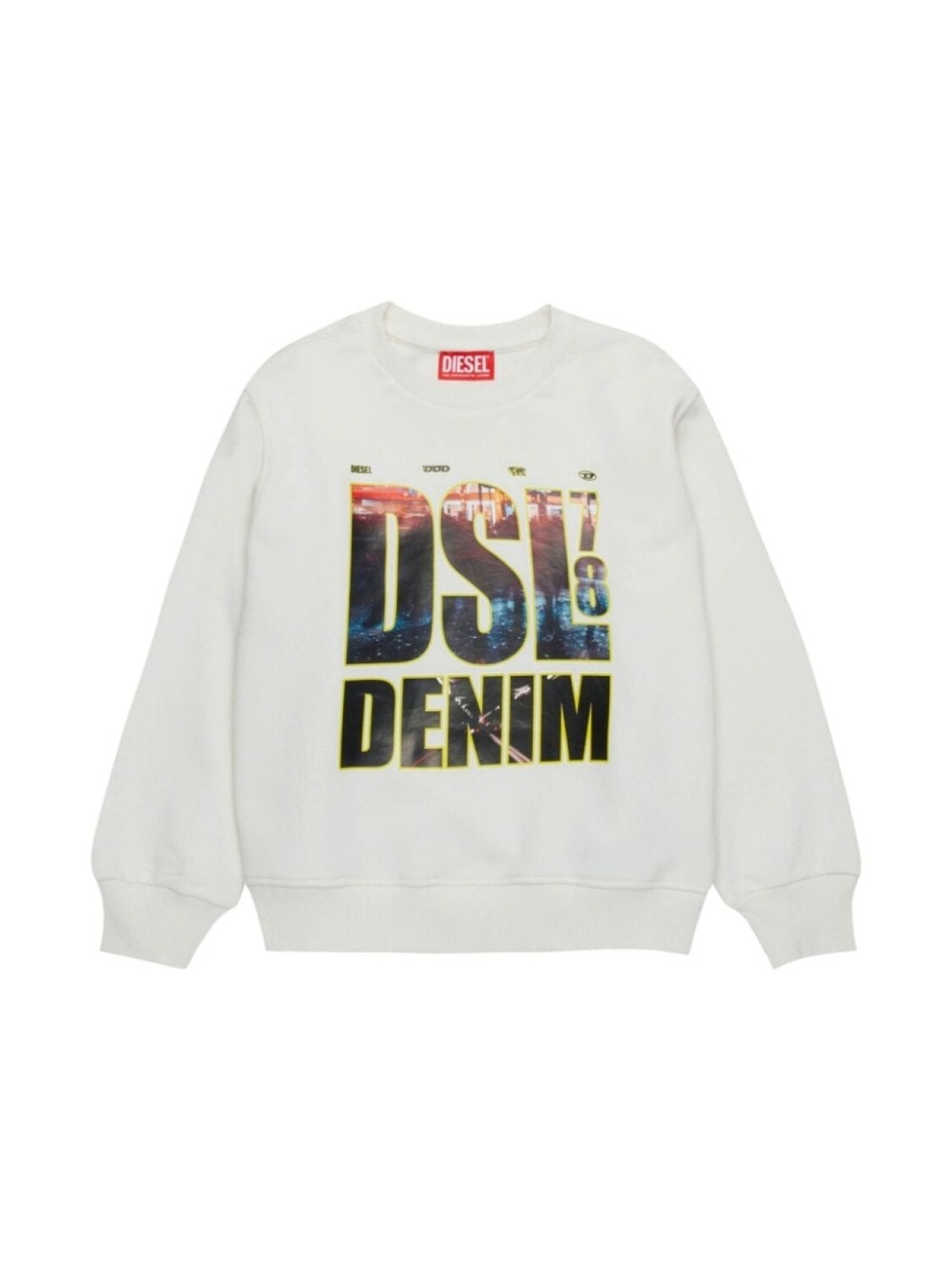 

Diesel Kids толстовка с логотипом, белый