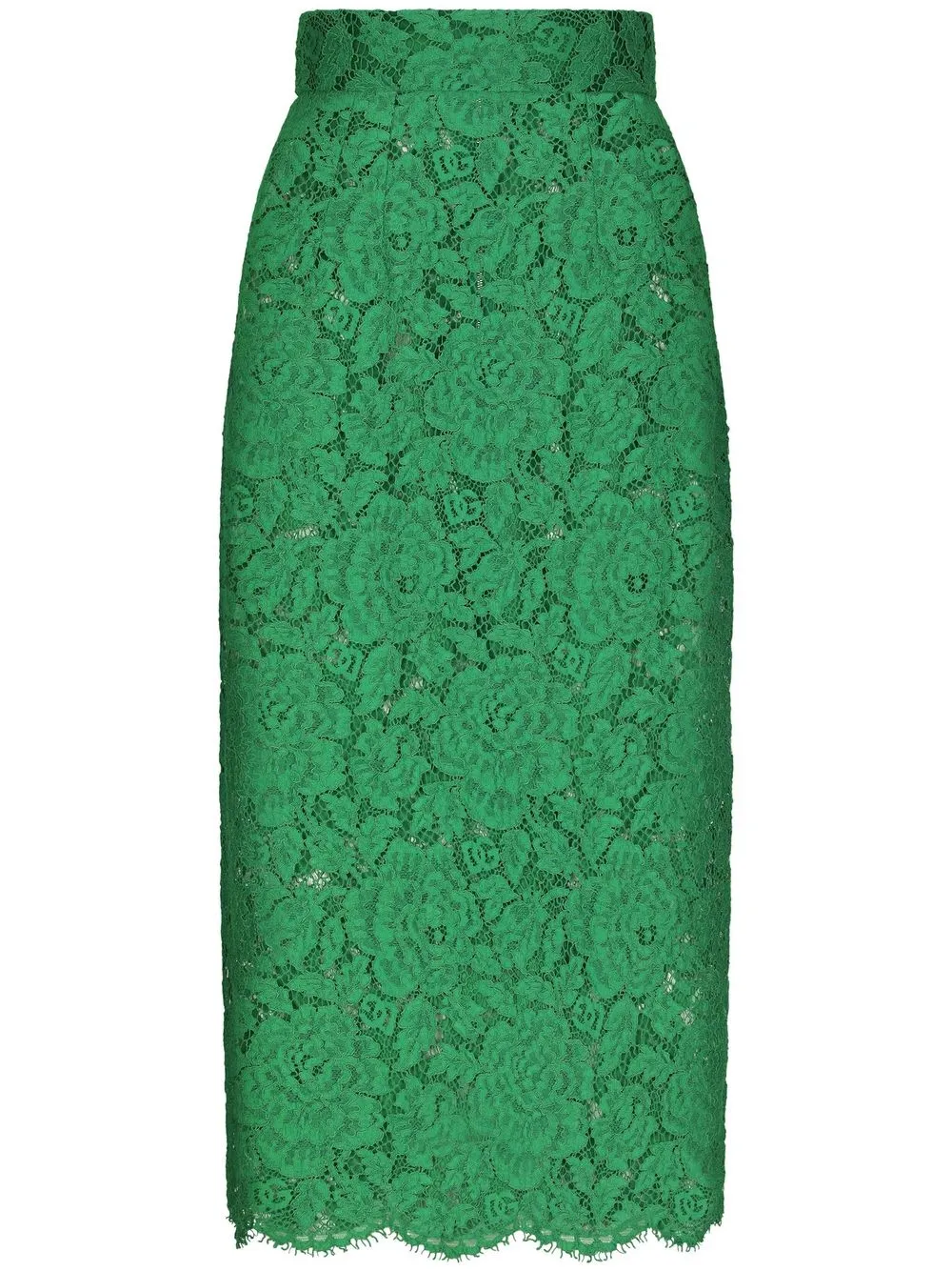 

Кружевная юбка миди DOLCE & GABBANA, зеленый