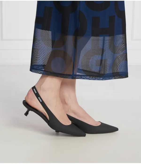 Туфли-Лодочки Alexis slingback35lg из кожи Hugo, черный — фото 2