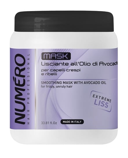 

Разглаживающая маска с маслом авокадо 1000мл NUMERO, Smoothing Mask With Avocado Oil