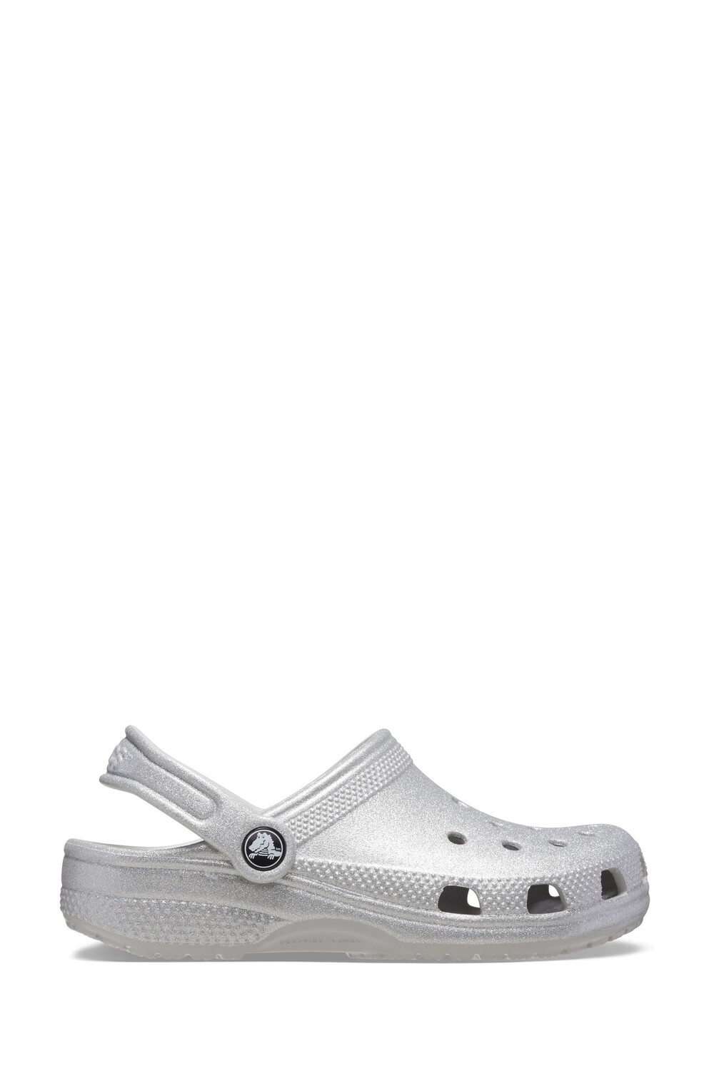 

Классические детские сабо с блестками Crocs, серый