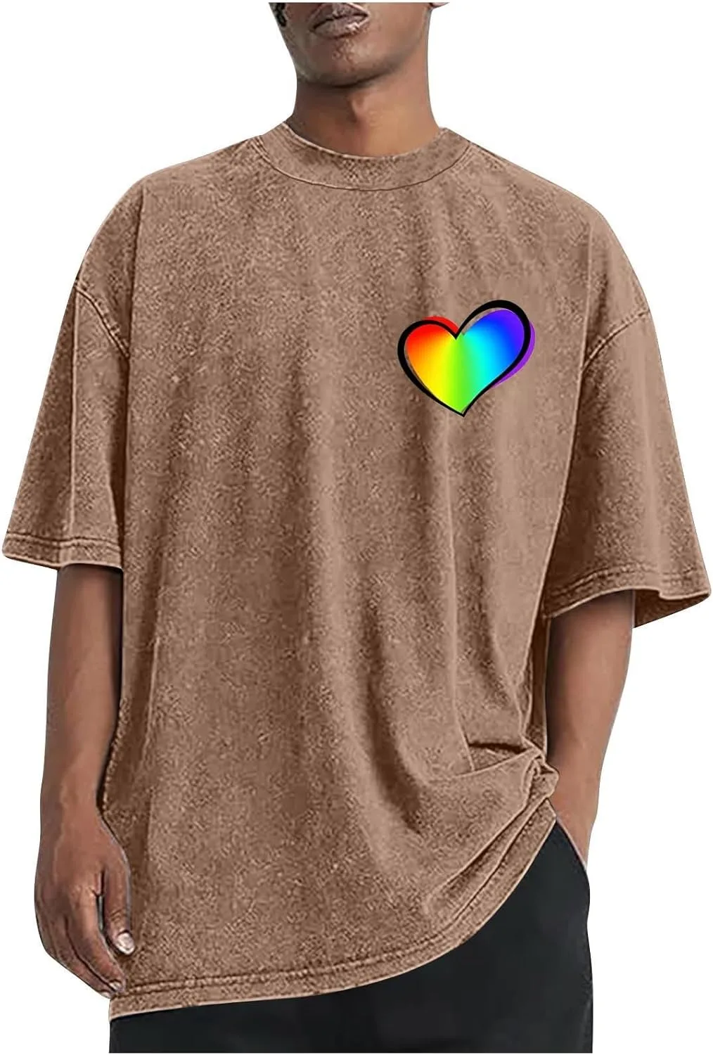 

Футболка мужская Valentine's Day, хлопок, принт Love Heart Lmdudan