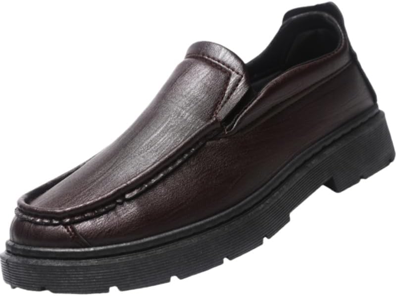 

Мужские оксфорды, большие размеры, противоскользящие лоферы, подходят как для официального, так и для повседневного ношения Clolinde, темно-коричневый