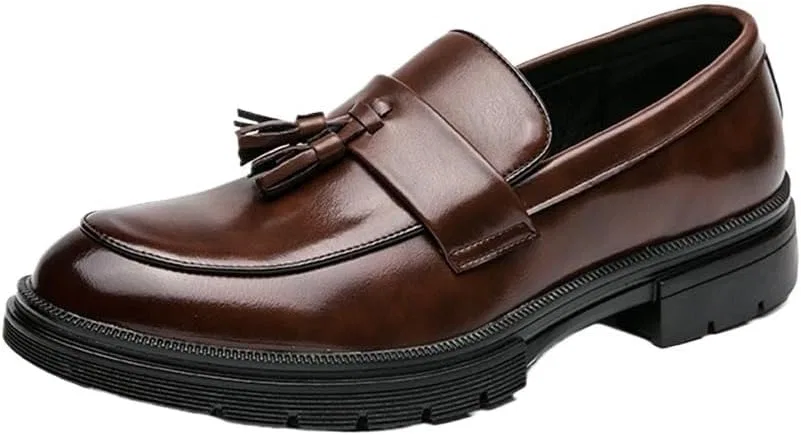 Лоферы кожаные, повседневные, Brown UOPYNE