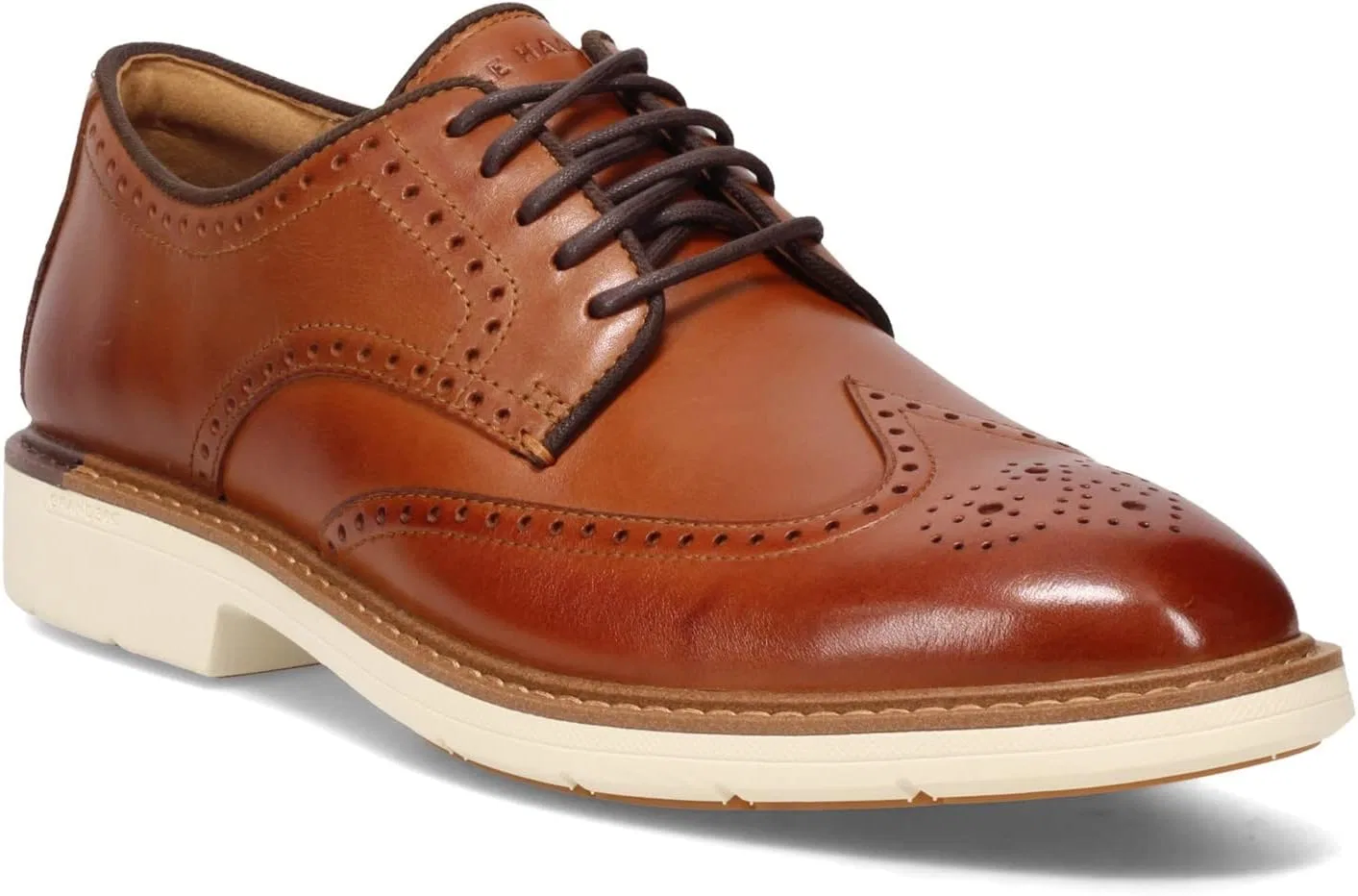 Мужские туфли Cole Haan - популярные оксфорды с перфорацией, British Tan