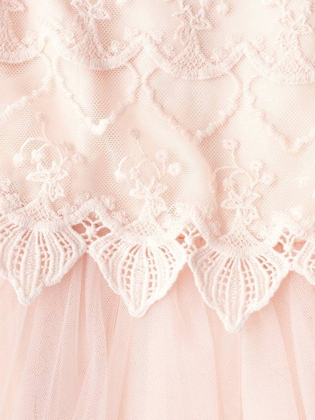 Детское платье Lucy Lace с кружевным лифом Angel & Rocket, Blush Pink — фото 4